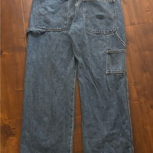 Dark Blue Carpenter Jeans with Utility Pockets